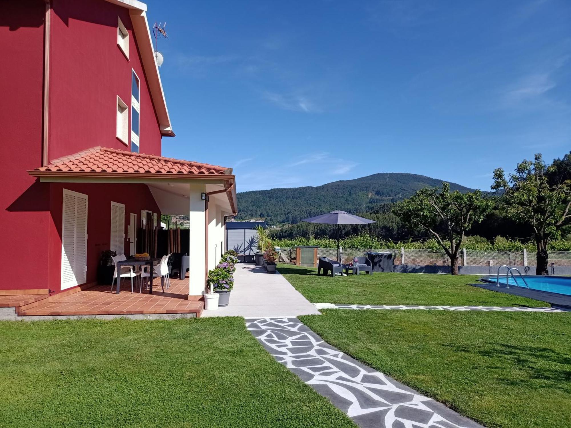 Apartamento En Bloque Vivienda Con Piscina Y Barbacoa A 15 Min De La Playa Meis Εξωτερικό φωτογραφία